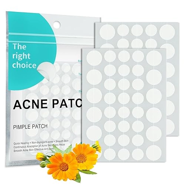 Self tanner Cystic Zit Stickers, Acne Spot Dots Cute Round Shape Blemish Cover for Skin Care (72 Count)
