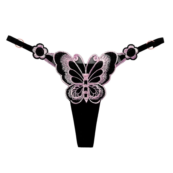Sultry Butterfly Embroidered T-string Panty