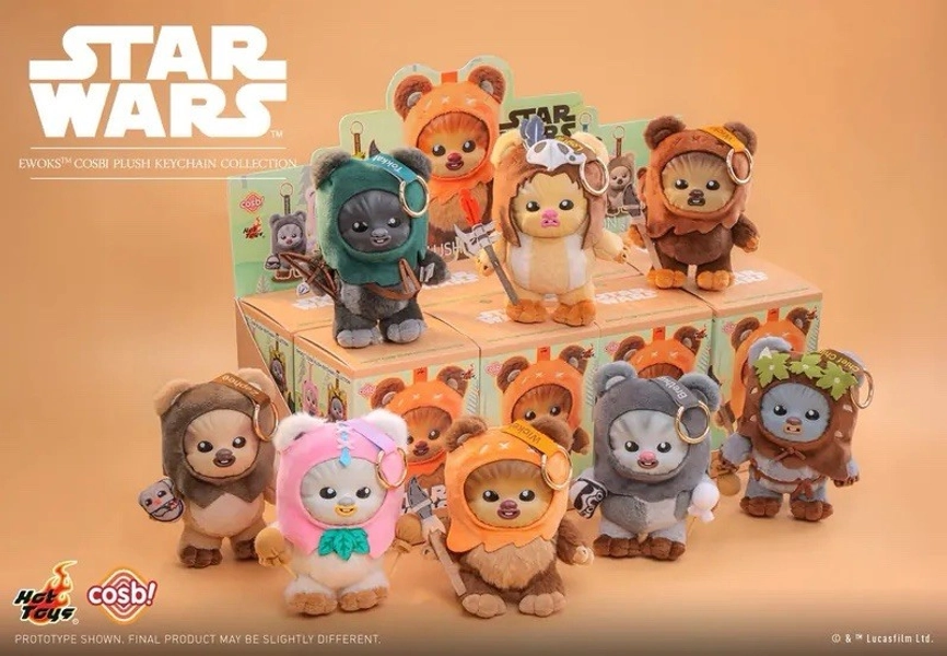 Star Wars Ewoks Cosbi Plush Keychain Collection Blind Boxes