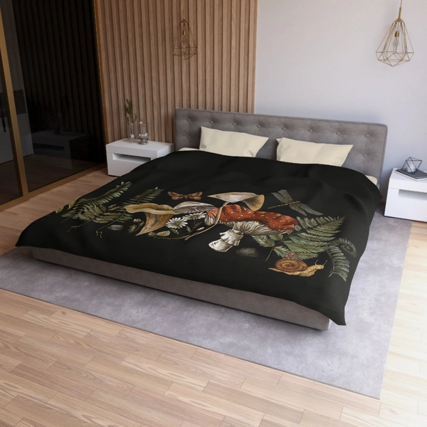 Dark Forest Microfiber Duvet Cover