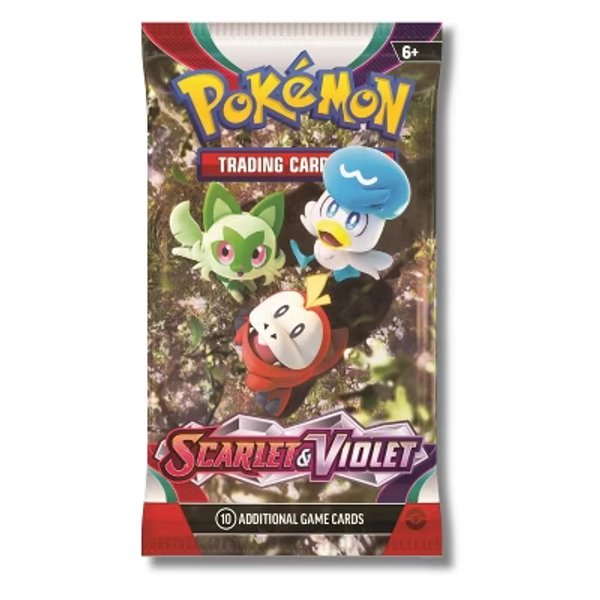 Pokemon Scarlet & Violet (SV1) Booster Pack | Sprigatito, Fuecoco, & Quaxly
