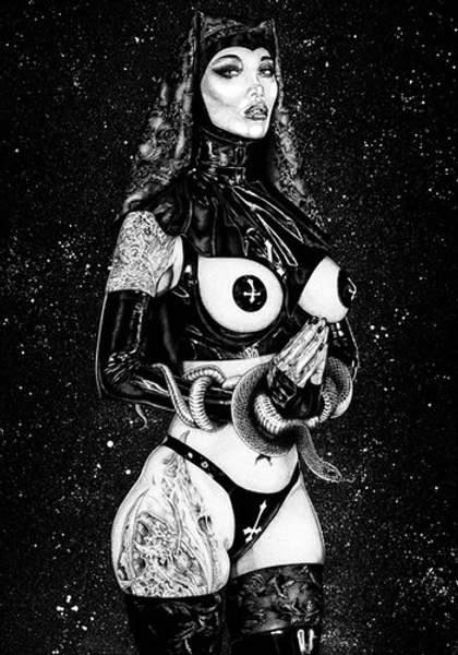 Razor Nun A3 size print