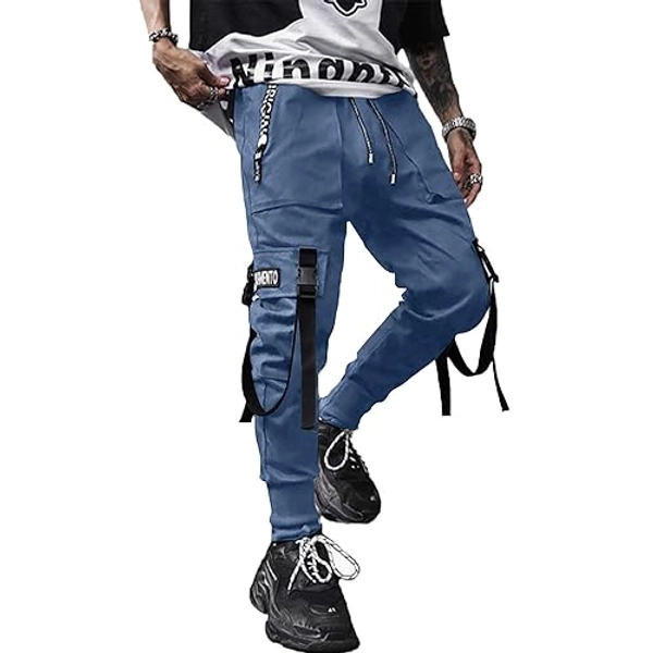 XYXIONGMAO Men's Jogger Pants Techwear Hip Hop Harem Pants Streetwear Tactical Track Pants