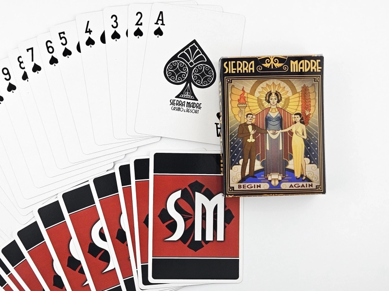 Sierra Madre Casino Playing Cards - Fallout New Vegas: Dead Money inspired