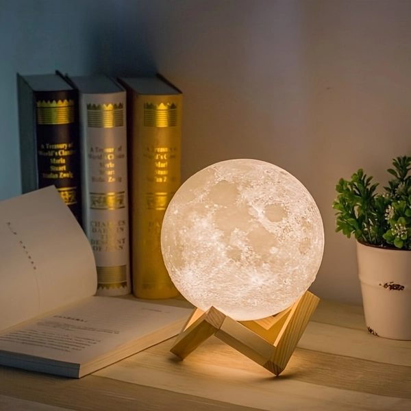 lámpara luna luz nocturna led impresión 3  lunar. luces - Temu Uruguay