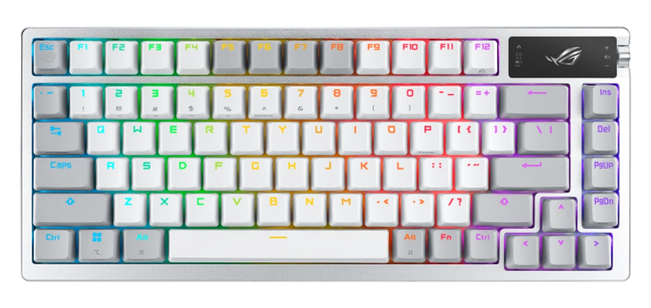 ASUS ROG Azoth RGB White Wireless Mechanical Keyboard, Snow SW
