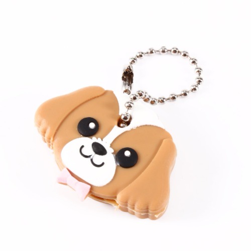 Jeanoko Key Cover Key Caps for House Keys Super Funky Dog with Pink Bowtie Key Caps Key Identifier Caps Key Covers