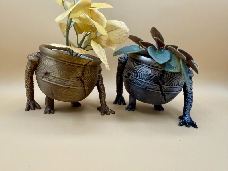 Alexander the Warrior Jar Planter Epic ERing Decor for Plant Lovers