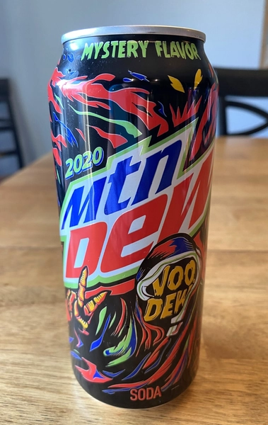 2020 Mtn Dew Voo Dew Mystery Flavor Limited Edition 16 oz Soda Can EMPTY