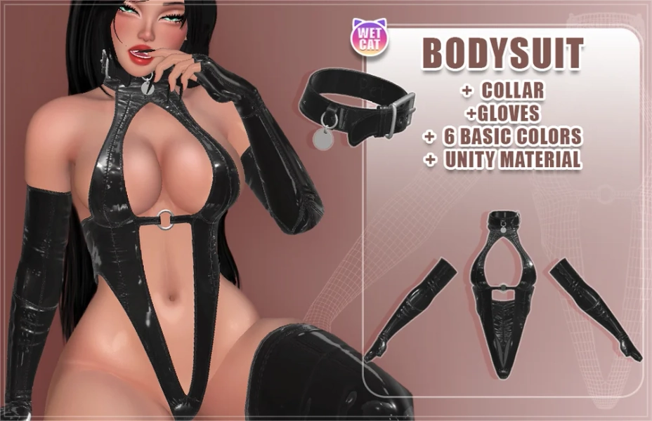 *VENUS* Latex BodySuit + Collar + Gloves | VRChat