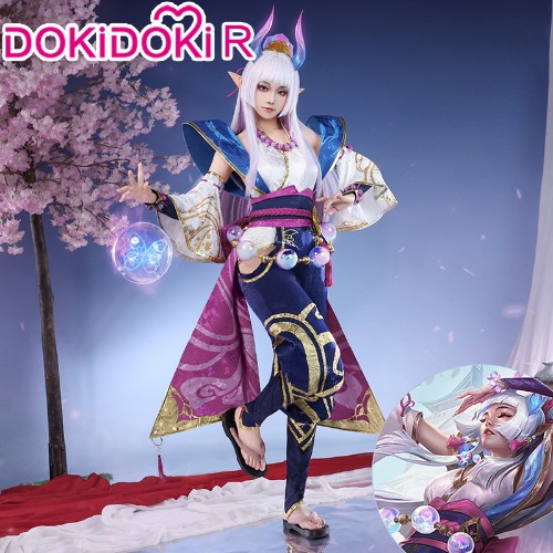 DokiDoki-R Game LOL League of Legend Cosplay Spirit Blossom Syndra Costume | XL-PRESALE