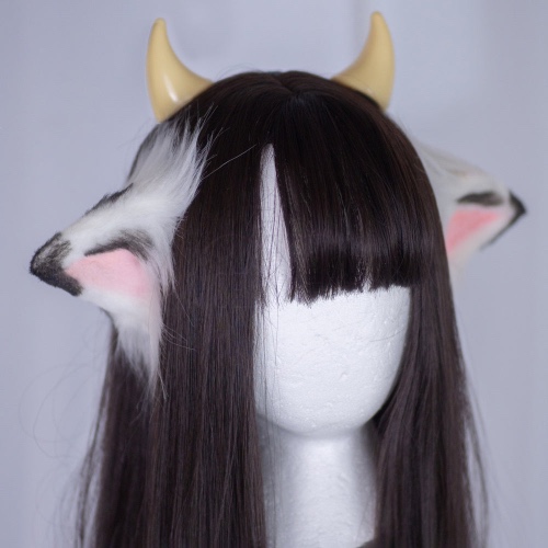 Cow Ears Headband - Black