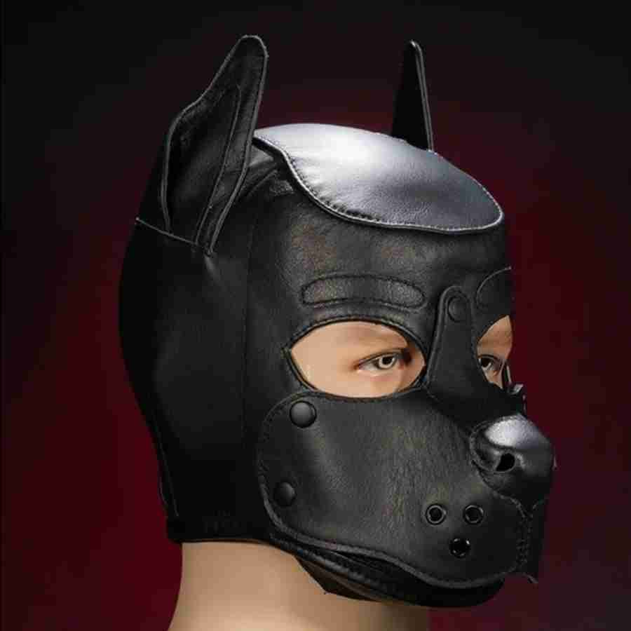 Leather K9 Hood medium size