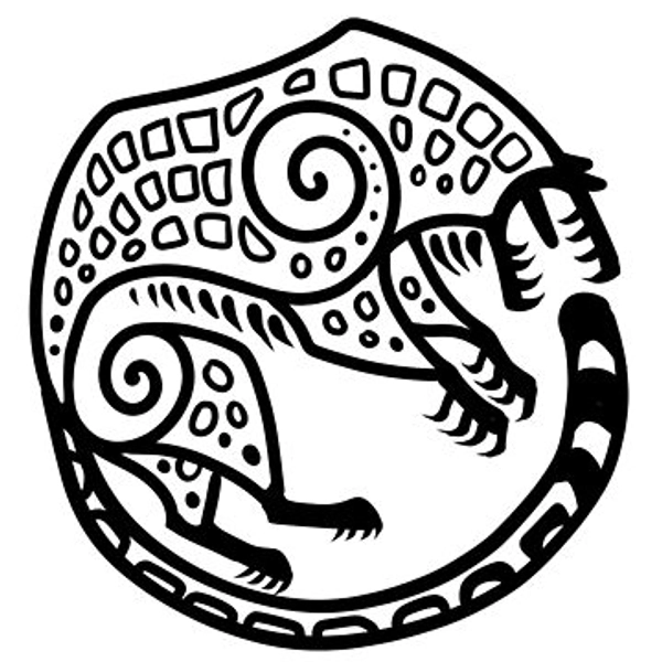 Snow Leopard Glyph Black | Classic T-Shirt