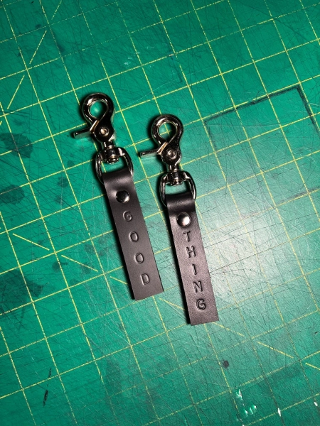 GOOD/THING Keychain — RIVERQUEER LEATHERWORK