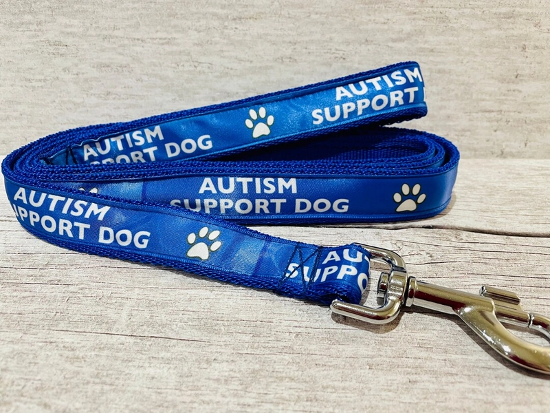(Blue, 6ft) Autism Support Lead Leash Support Dog dog Lead leash Alert Collars Any Colour - Etsy UK