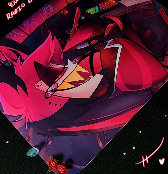 Hazbin Hotel Alastor Sweet Radio Demon FanArt Print