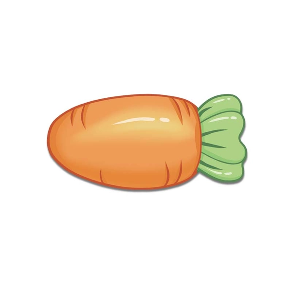 Carrot Keyboard Wrist Rest Cute Rabbit Desk Mat Kawaii Game Room Setup - Small Wrist Rest