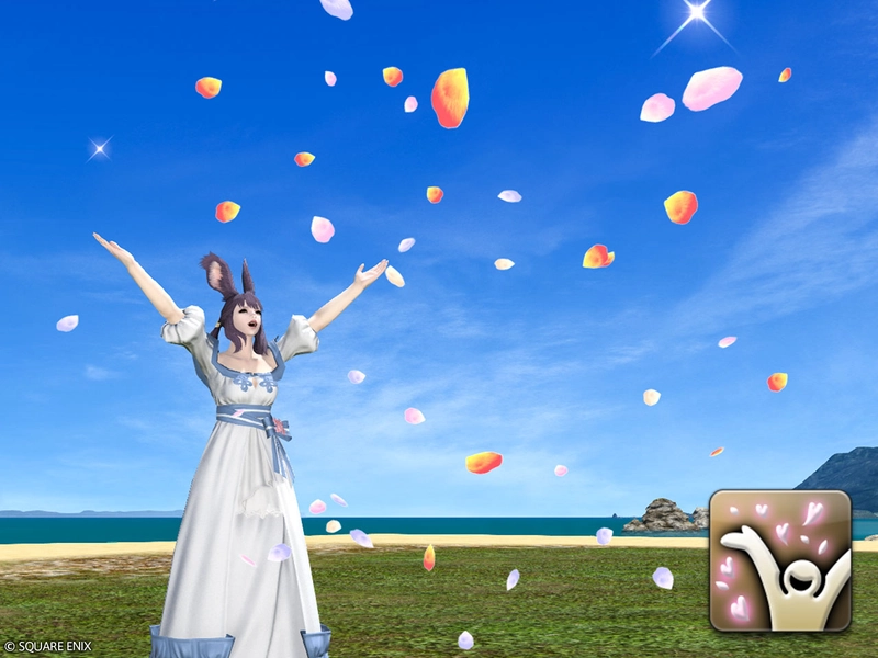 Emote: Flower Shower | FINAL FANTASY XIV Online Store