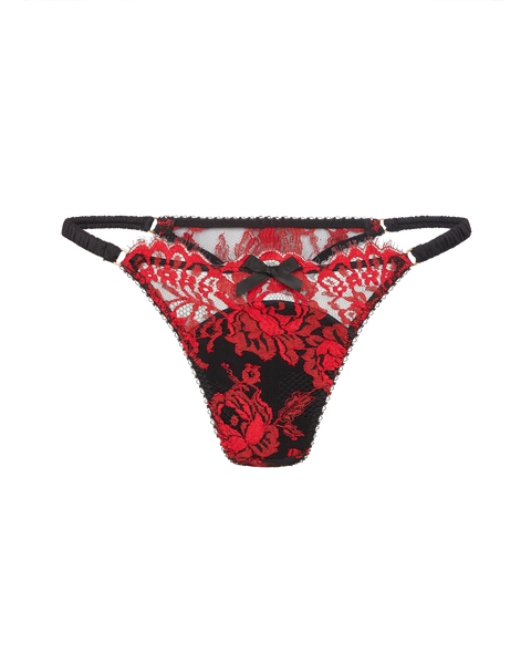 Solanna Thong in Red/Black | By Agent Provocateur