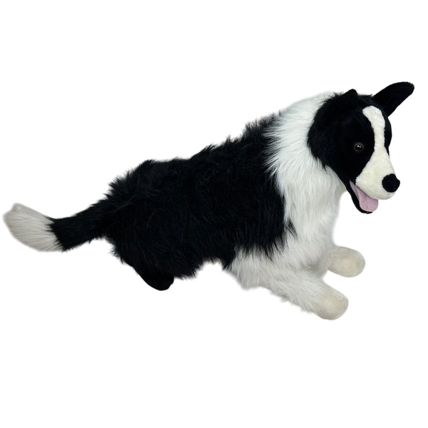 English World Class Border Collie Plush Large Life Like Stuffed Animal 33"