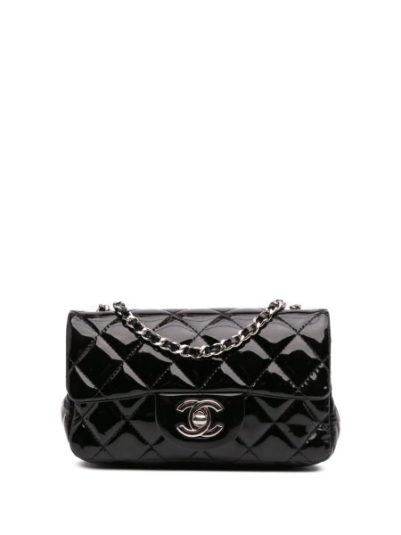 Borsa a tracolla Mini Classic rettangolare con finitura lucida e battente 2012-2013 | Taglia unica