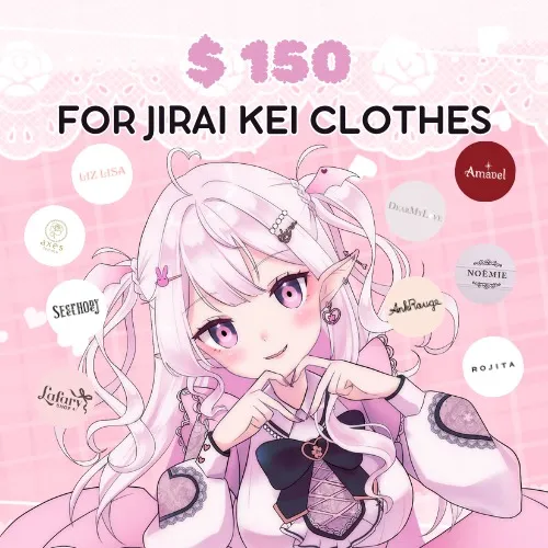 $150 for cute jirai kei clothes 