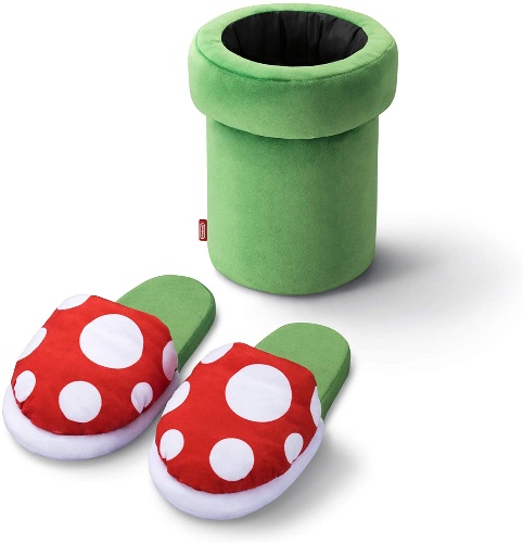 Super Mario - Home and Party - Piranha Plant Slippers (Nintendo Store) - Brand New