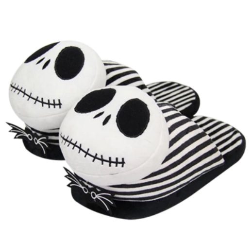 Winter Plush Jack Skellington Slippers - A / 4.5-8.5