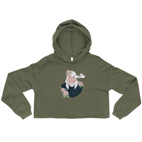 Floral Witcher | Crop Hoodie | The Witcher - XL