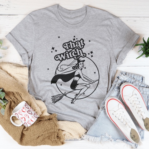 That Witch Tee - Athletic Heather / L