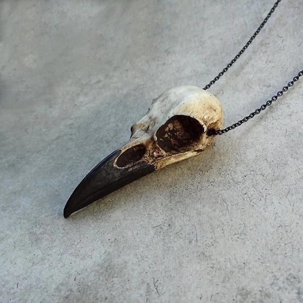 Raven Skull Necklace