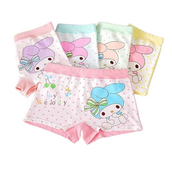 Core Pretty Girls Cotton Underwear Soft Boy Shorts Kids Boxer Briefs Panties(Pack of 5)