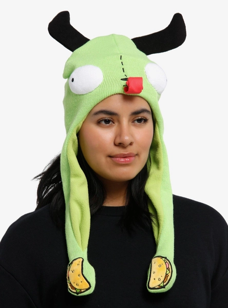 Invader Zim GIR Tassel Beanie With Movable Tongue