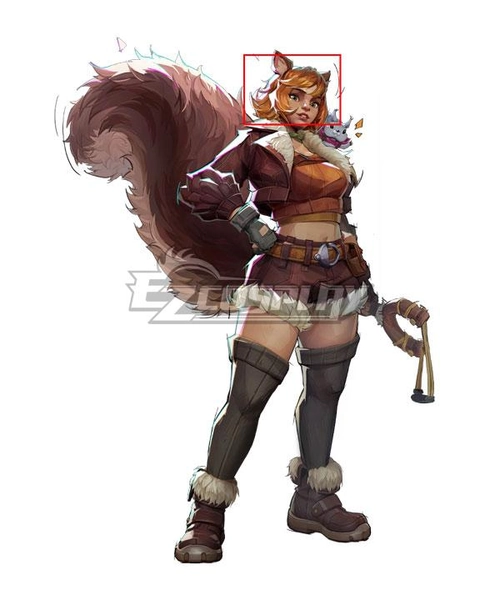 EZCosplay Marvel Rivals Squirrel Girl Yellow Cosplay Wig