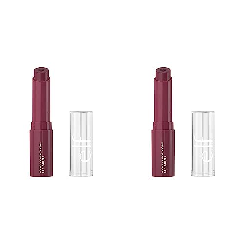e.l.f. Hydrating Core Lip Shine, Delightful (Pack of 2) - Delightful - 0.09 Ounce (Pack of 2)