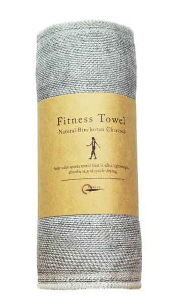 Binchotan Fitness Towel - Charcoal