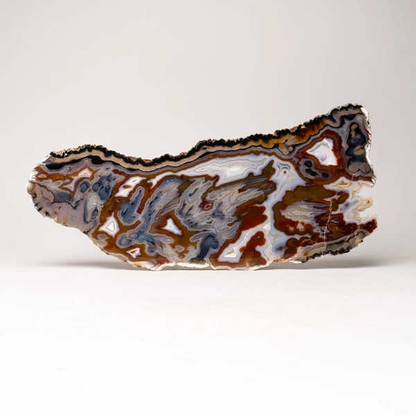 Polished Natural Banded Geode Agate Slice from Brazil (2 lbs)