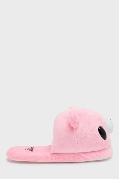 Gloomy Bear Slippers - SM / Pink / 100% Polyester