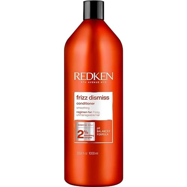Redken Frizz Dismiss Sulfate-Free Conditioner For Frizzy Hair - Controls Frizz, Moisturizes and Smooths For Silky Hair