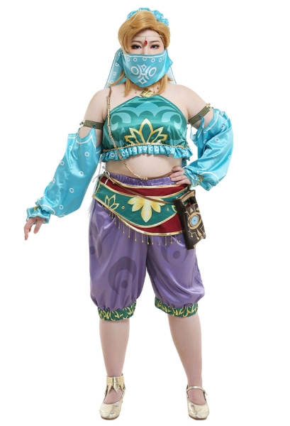 Plus Size Female The Legend of Zelda Breath of the Wild Link Women Gerudo Outfit Cosplay Costume