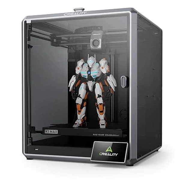 Creality K1 Max Imprimante 3D avec Mise à Niveau Entièrement Automatique, 600mm/s Ultra Rapide Vitesse, Caméra AI, Double Refroidissement, Grande Taille d'impression 300x300x300mm