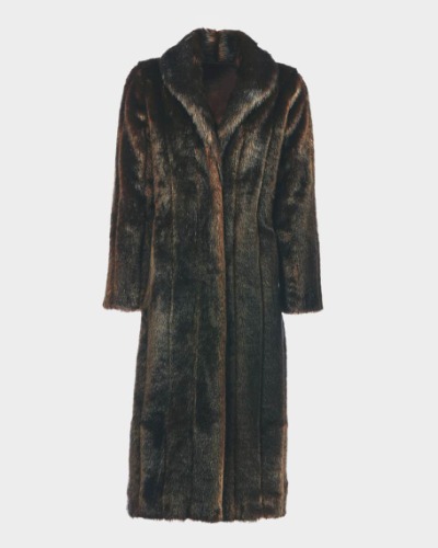 Classic Long Faux Mink Coat
