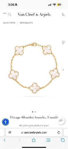 Vintage Alhambra bracelet, 5 motifs