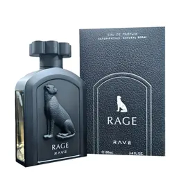 Lattafa Rave Rage for Unisex Eau de Parfum Spray, 3.4 Ounce