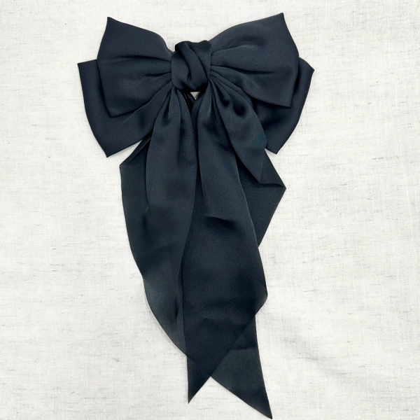 Women Big Bowknot Barrettes Clip, Long Tail Clip for Weddings, Ponytail Clip Hair Accessories, Satin Bow Hairpin, Satin Giant Hair Bow - Etsy UK