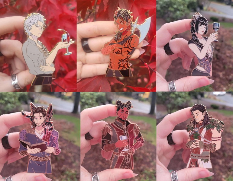 Baldur's Gate Enamel Pins