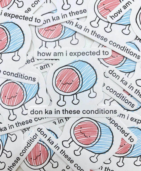 Taiko no Tatsujin Drum How Am I Expected To Don Ka Sticker