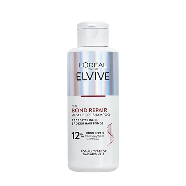 L'Oreal Paris Elvive Bond Repair Pre-Shampoo Treatment, for Damaged Hair, for Deep Repair, Intensive Bond Building Hair Treatment, 200ml