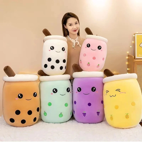 22-70cm Giant Size Bubble Tea Plushies Squishy Milk Tea Boba Pillow Peluche Ice Cream Fruits Juice Drink Bottle Prop Decor Gift - SHIPPED FROM ASIA (>10 BUSINESS DAYS DELIVERY TIME!)